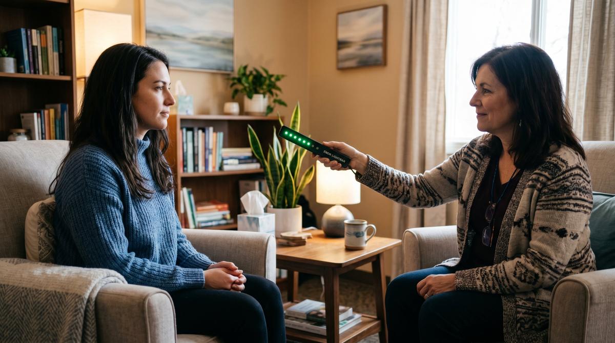 EMDR therapy session at Clear Skies